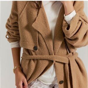 NWT- We The Free by Free People Wool Blend Trench Sweater
